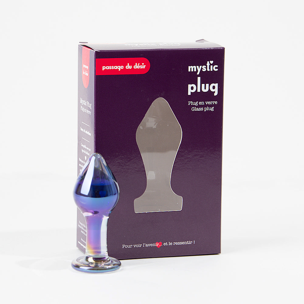 Plug anal en verre irisé Mystic Plug