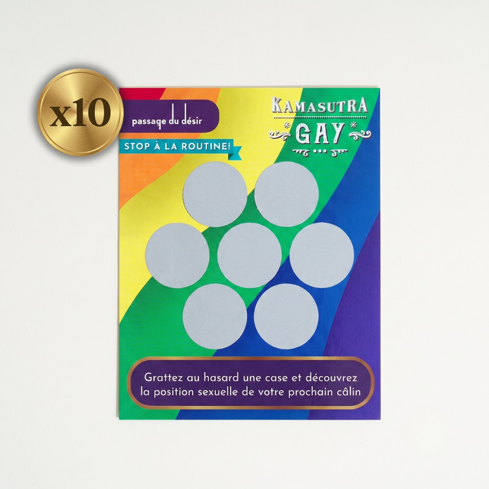 Cartes à gratter Kamasutra Gay