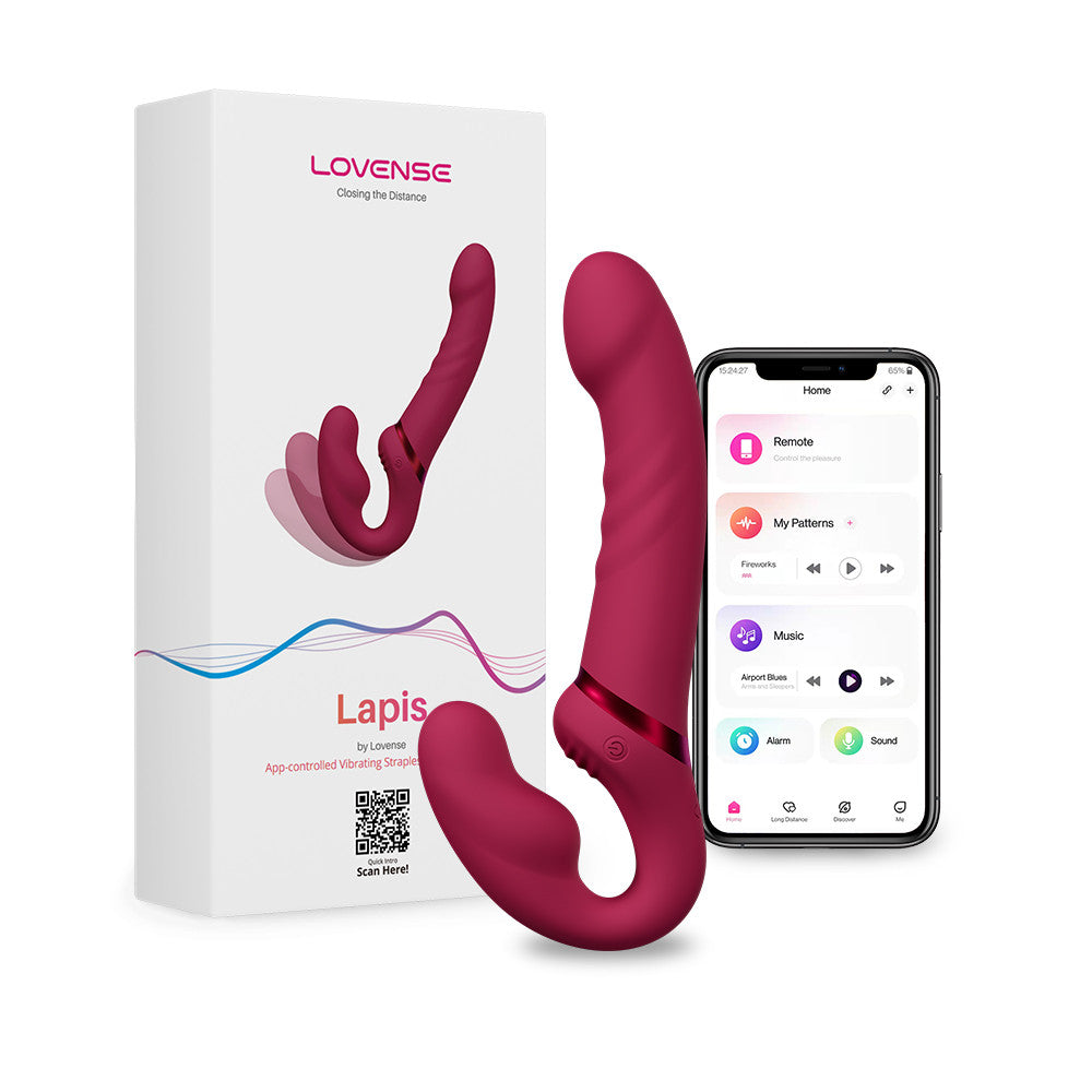 Strap-On vibrant connecté Lapis Lovense